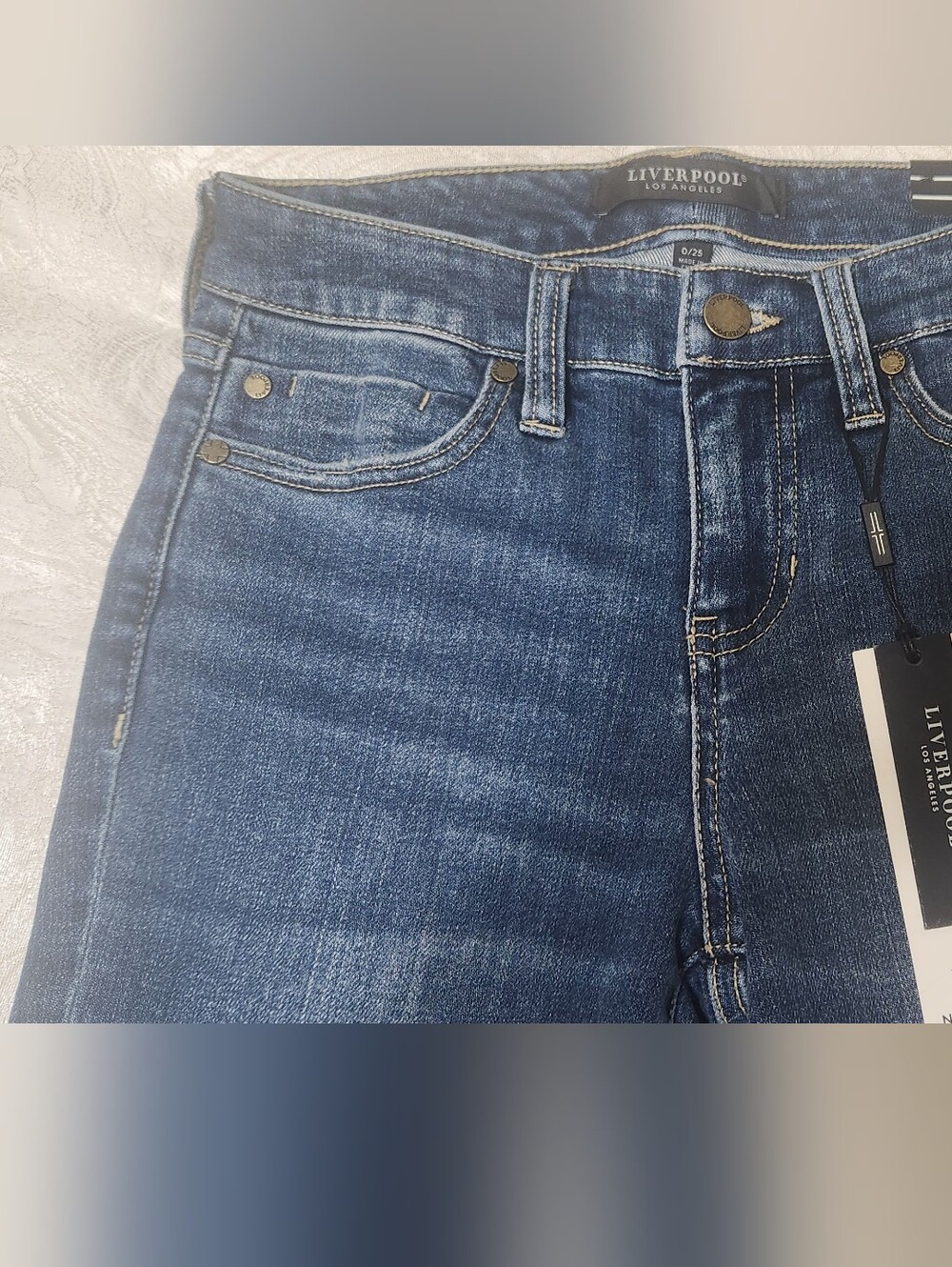 NWT Liverpool Liv Non-Skinny Skinny Jeans Eco Denim Size 0 / 25 - Picture 4 of 8